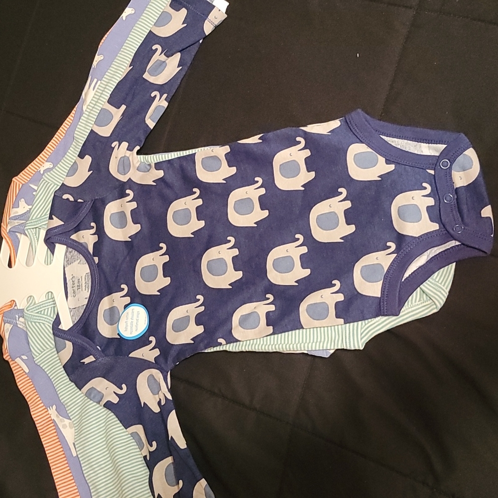 NWT Carter's Baby 4pc Long Sleeve Bodysuit